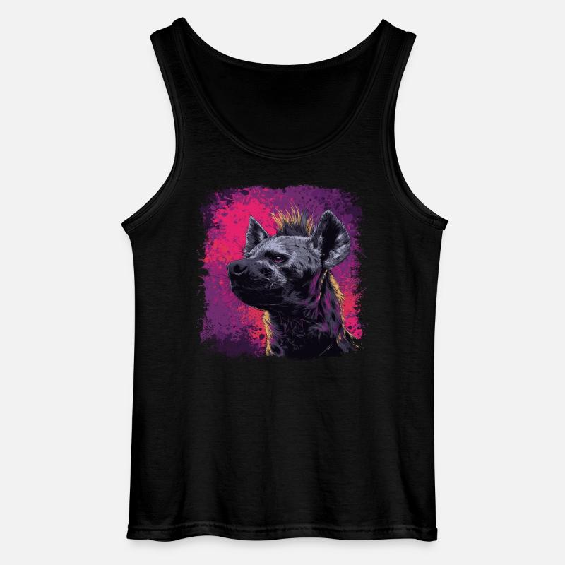 Punkrock Hyäne - Gildan Männer Tank Top - Schwarz