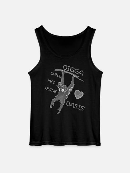 DIGGA CHILL MAL DEINE BASIS - Gildan Männer Tank Top - Schwarz