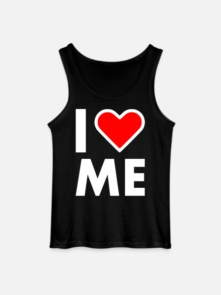 I love me - Gildan Men’s Tank Top - black