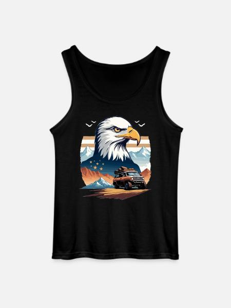 Abenteuerreise USA - Gildan Männer Tank Top - Schwarz