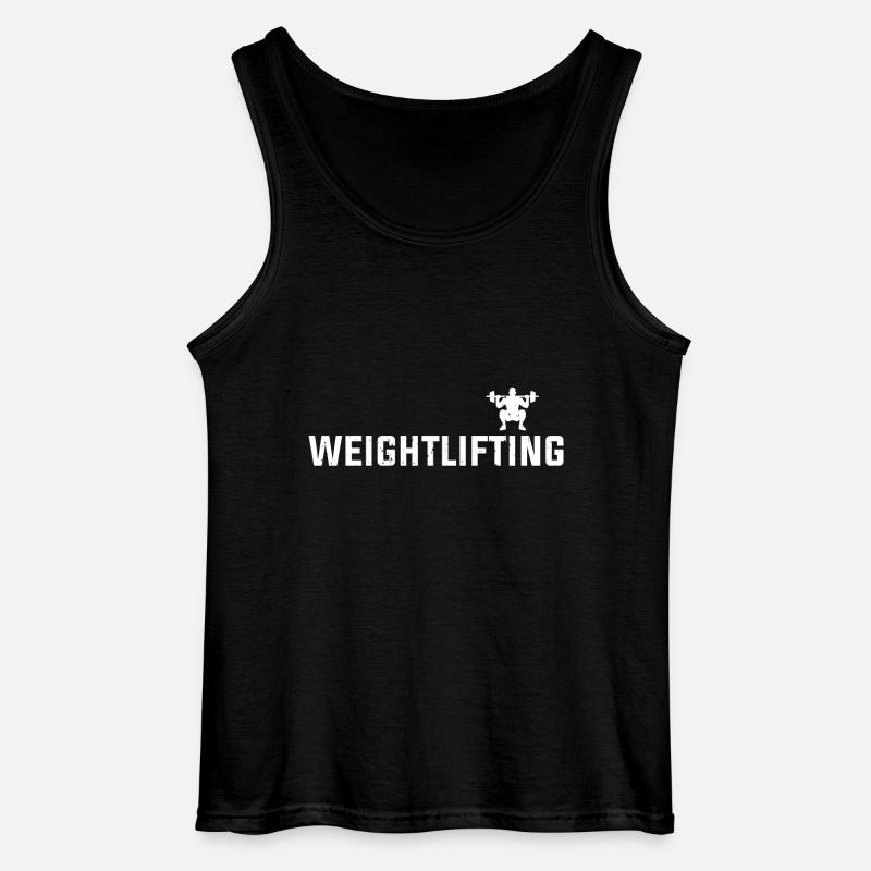 Weightlifting - Gildan Männer Tank Top - Schwarz