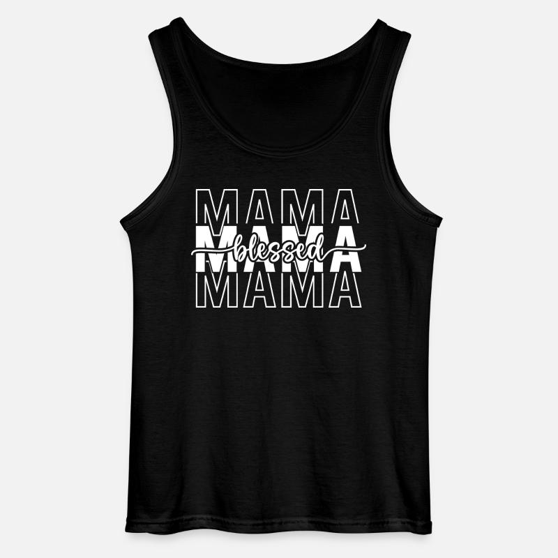 Mama - Gildan Männer Tank Top - Schwarz