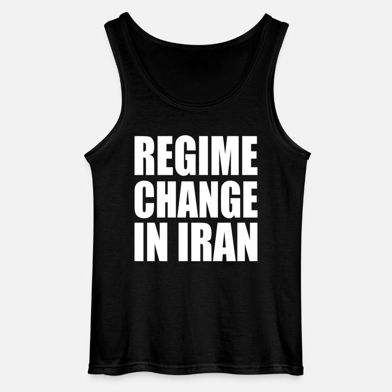 Regime change in iran - Gildan Männer Tank Top - Schwarz