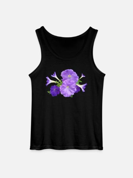 petunia petunia kwiaty kwiaty ogrodowe - Męski tank top Gildan - czarny
