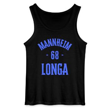 Mannheim 68 Longa - Gildan Männer Tank Top - Schwarz - Vorne - AI Model Male 185 dark (185cm)