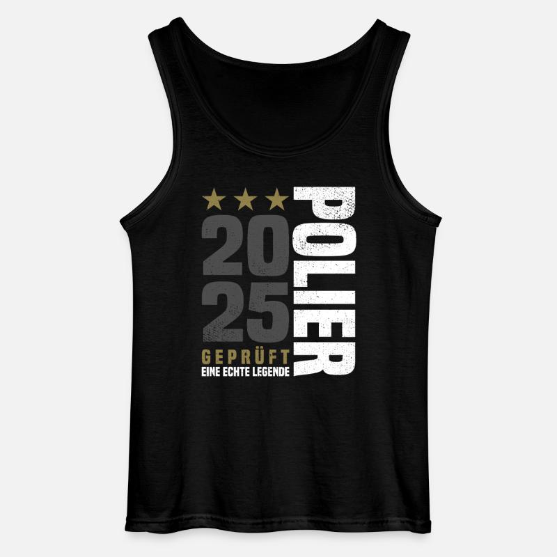 Geprüfter Polier 2025 - Gildan Männer Tank Top - Schwarz