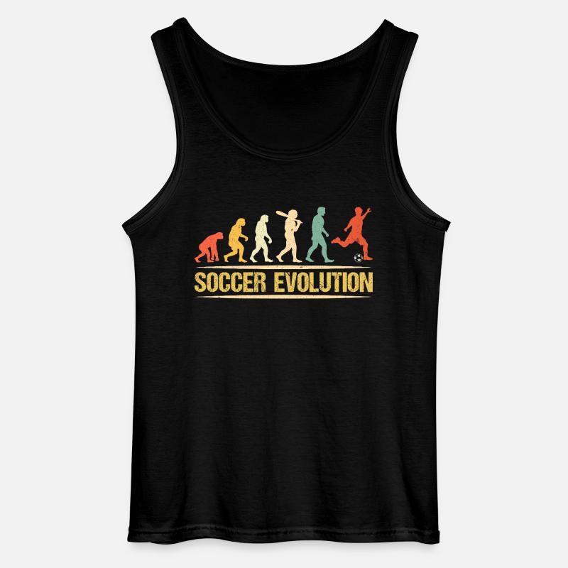 Soccer Evolution - Gildan Men’s Tank Top - black