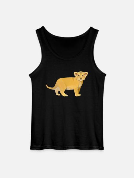 Baby Löwe - Gildan Männer Tank Top - Schwarz