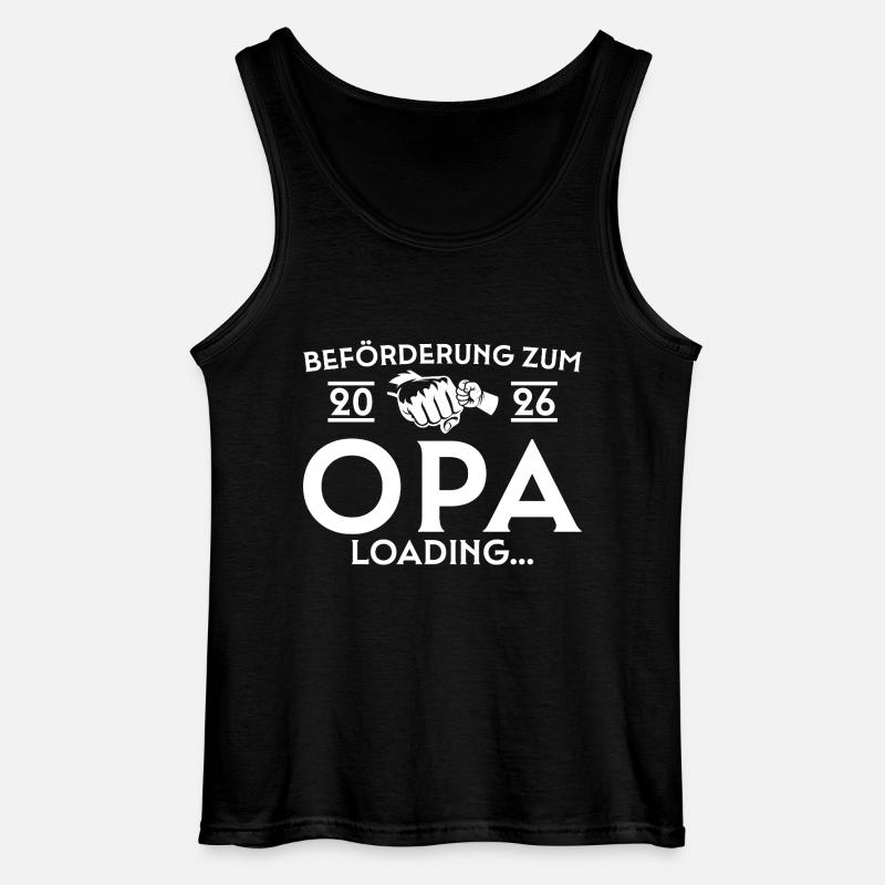 Werdender Opa 2026 loading - Gildan Männer Tank Top - Schwarz