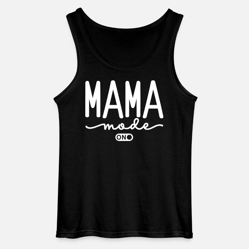 Mama Mode On - Gildan Männer Tank Top - Schwarz