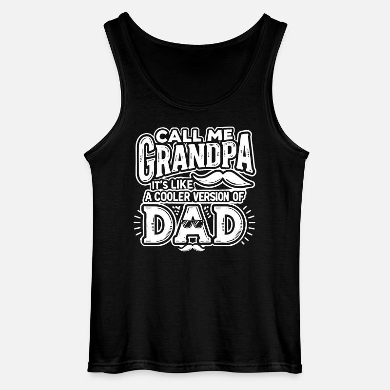 Kühler Opa - Gildan Männer Tank Top - Schwarz