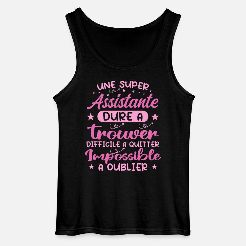 Une Super Assistante - Cadeau assistante - Débardeur Gildan Homme - noir