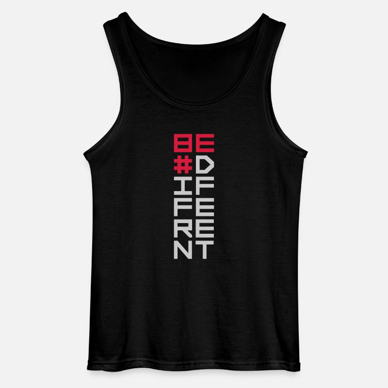 Be different Logo Design - Gildan Männer Tank Top - Schwarz