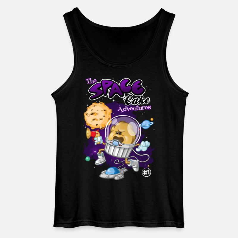 Space cake - Gildan Männer Tank Top - Schwarz