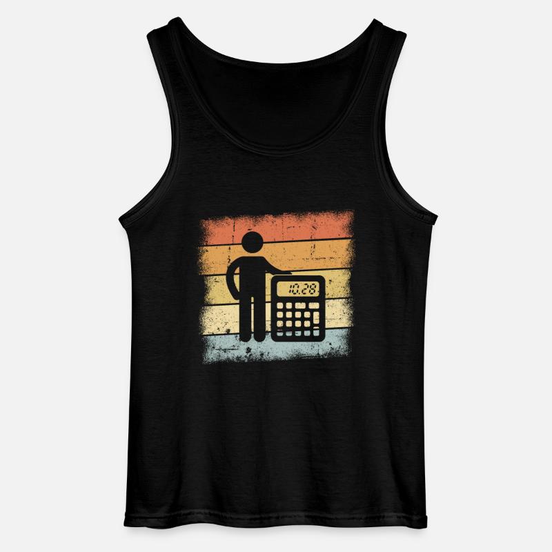 Buchhalter Geschenk - Gildan Männer Tank Top - Schwarz