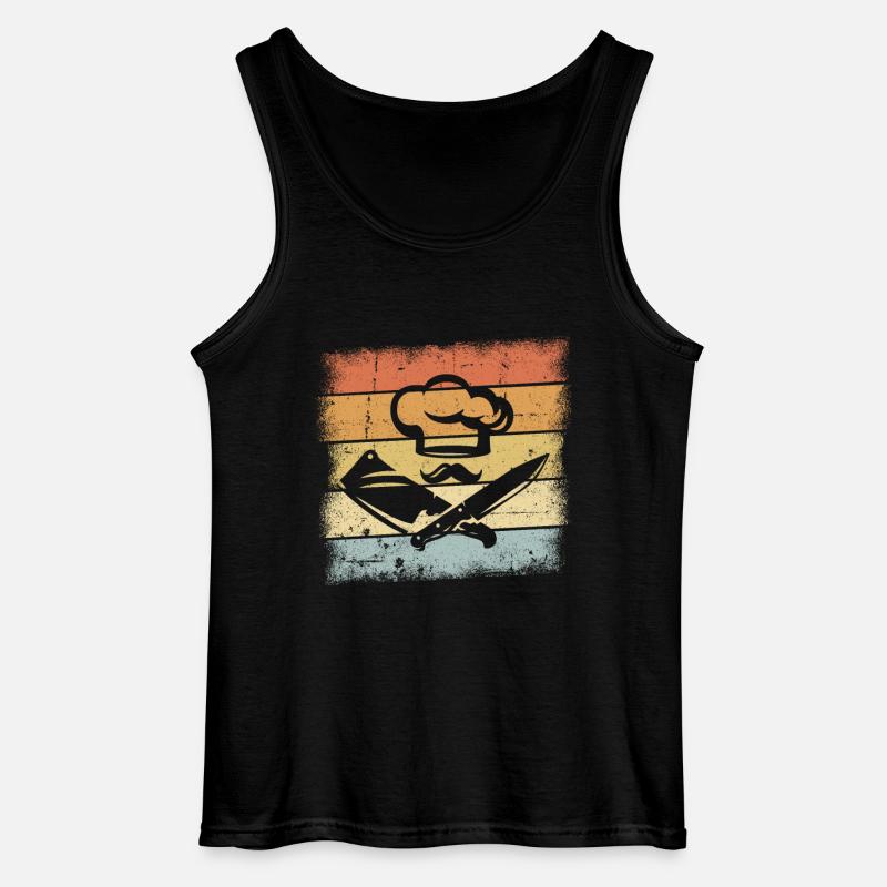 Koch Outfit - Gildan Männer Tank Top - Schwarz