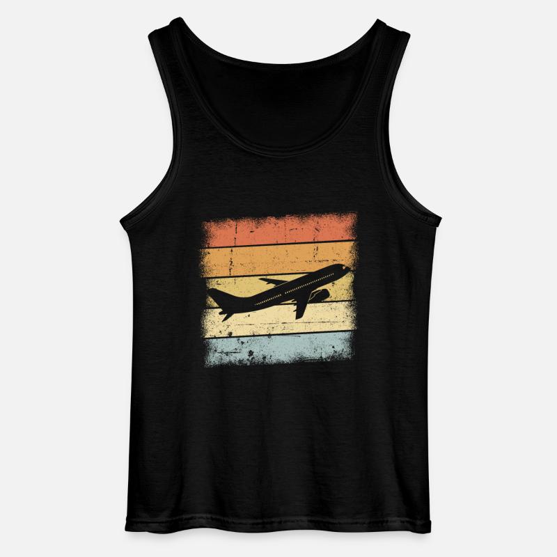 Pilot Geschenk - Gildan Männer Tank Top - Schwarz