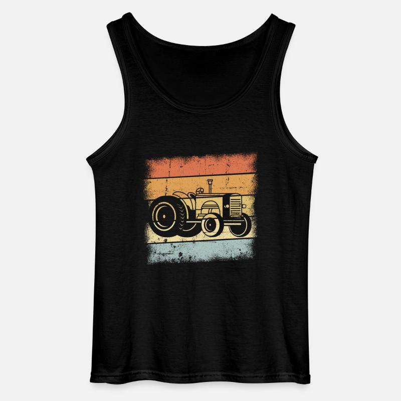 Tractor - Gildan Men’s Tank Top - black