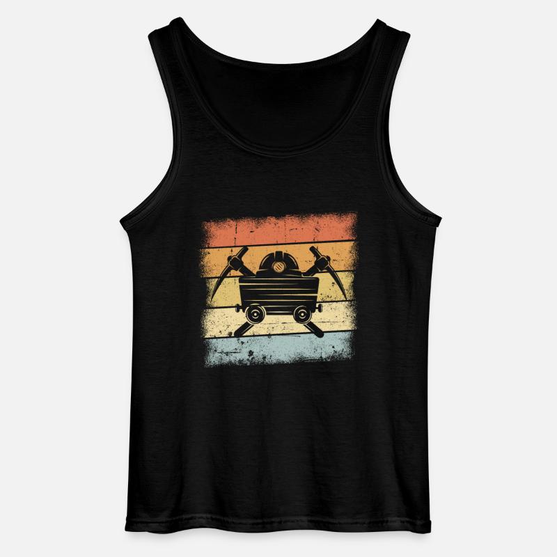 Bergbau - Gildan Männer Tank Top - Schwarz