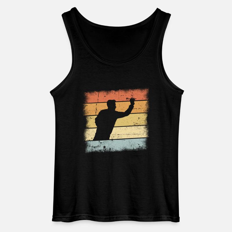 Dart Geschenk - Gildan Männer Tank Top - Schwarz