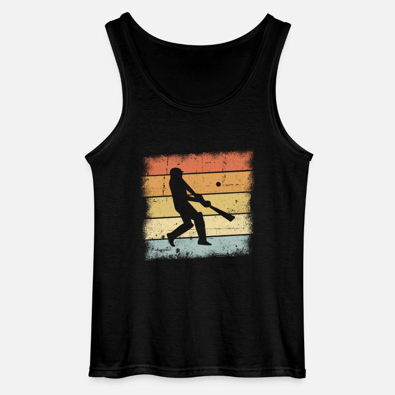 Cricket Retro - Gildan Männer Tank Top - Schwarz