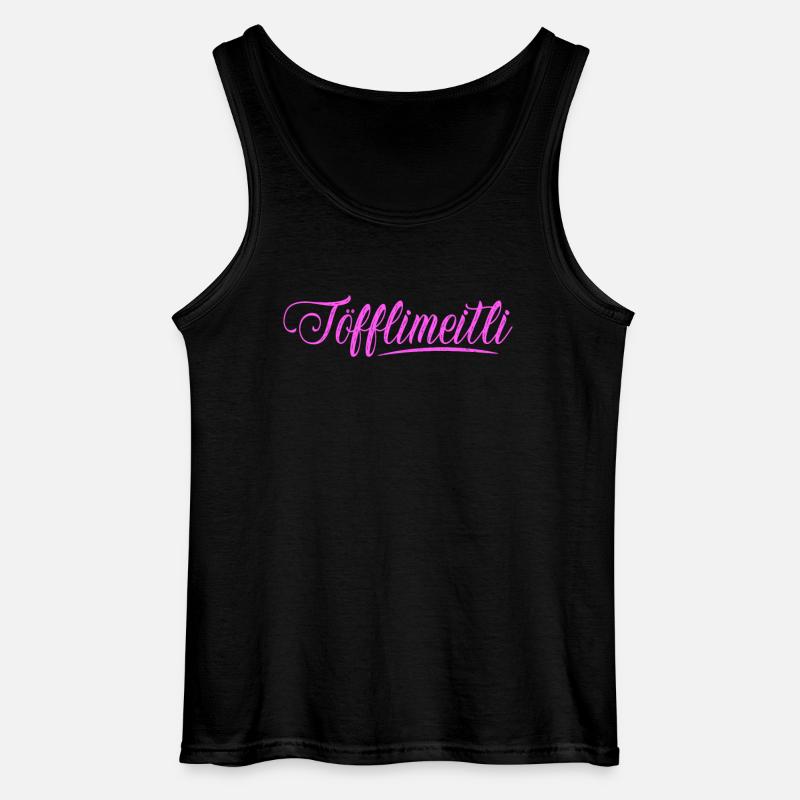 Töfflimeitl - Gildan Männer Tank Top - Schwarz