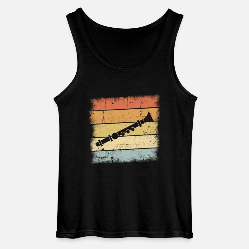 Flöte - Gildan Männer Tank Top - Schwarz