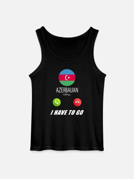 Azerbaijan calls lusiger flags saying - Gildan Men’s Tank Top - black