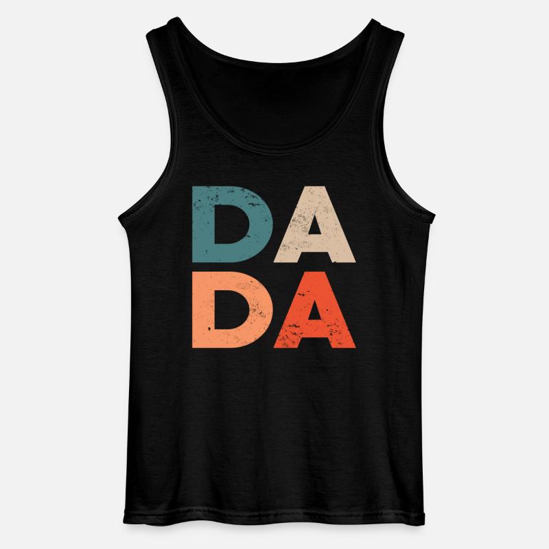 Dad - Gildan Männer Tank Top - Schwarz