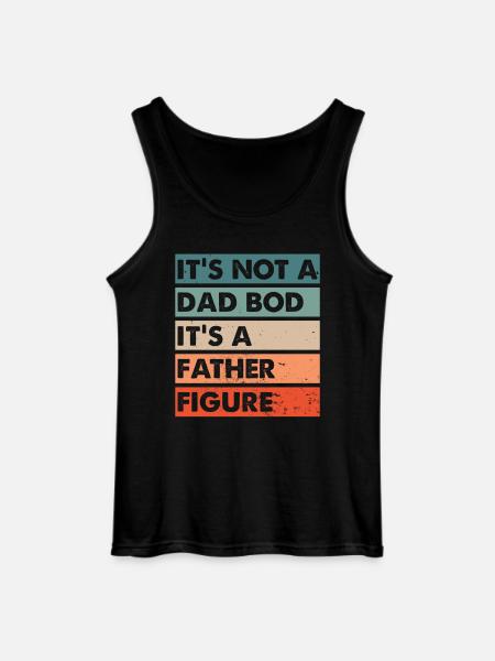 Dad Bod father figure - Gildan Men’s Tank Top - black