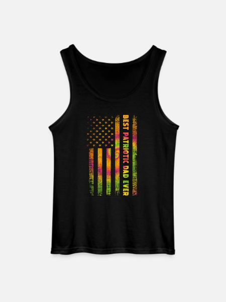 Father Patriot USA - Gildan Men’s Tank Top - black