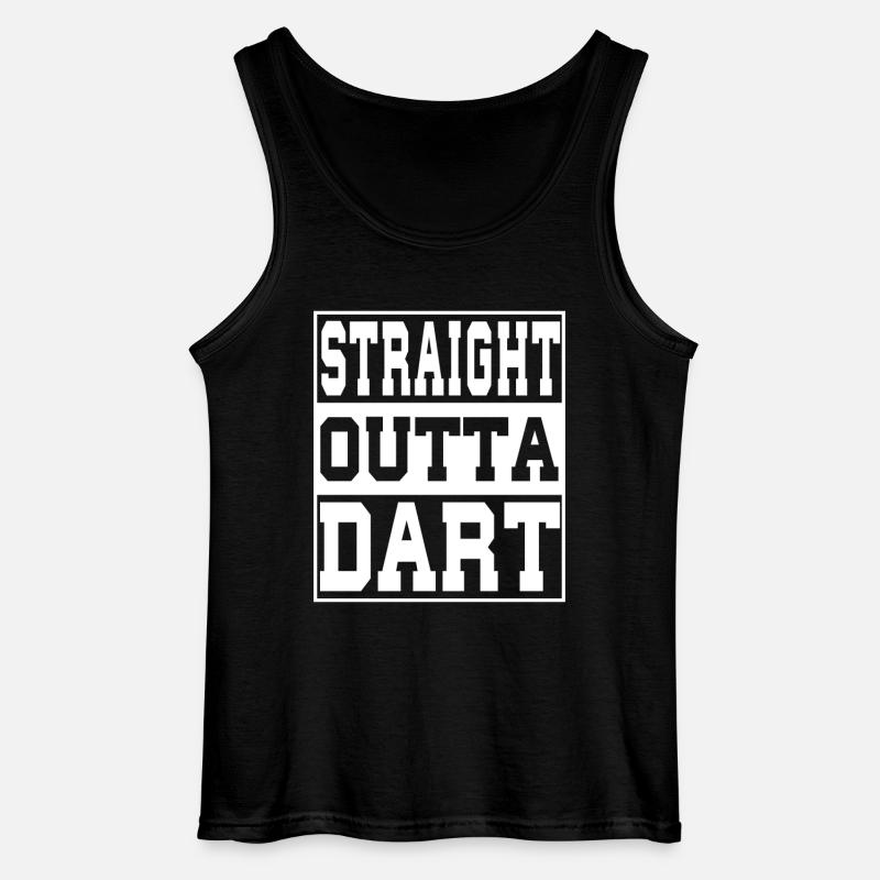 Dart Spruch lustig - Gildan Männer Tank Top - Schwarz