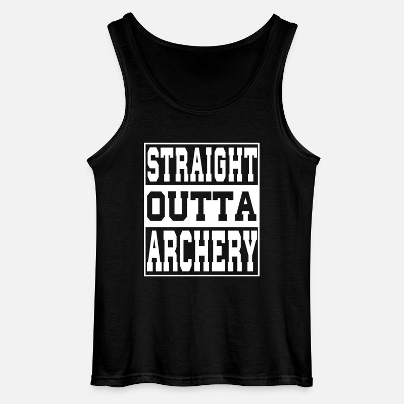 Bogenschießen Spruch lustig - Gildan Männer Tank Top - Schwarz