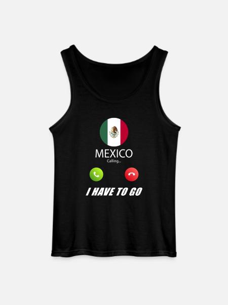 Mexico calls lusiger flags saying - Gildan Men’s Tank Top - black