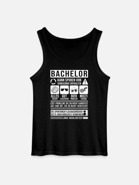 Bachelor Spruch lustig - Gildan Männer Tank Top - Schwarz