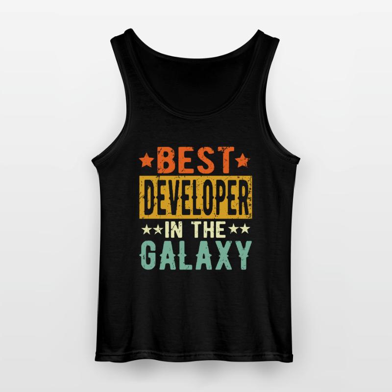 Best Developer ever Developer Gift Gildan Men’s Tank Top