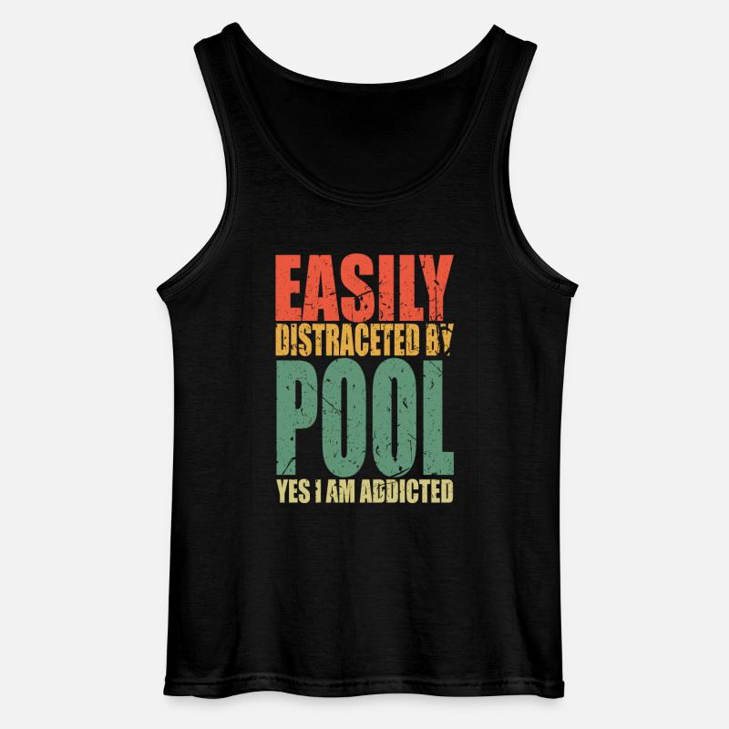 Pool Spruch lustig - Gildan Männer Tank Top - Schwarz