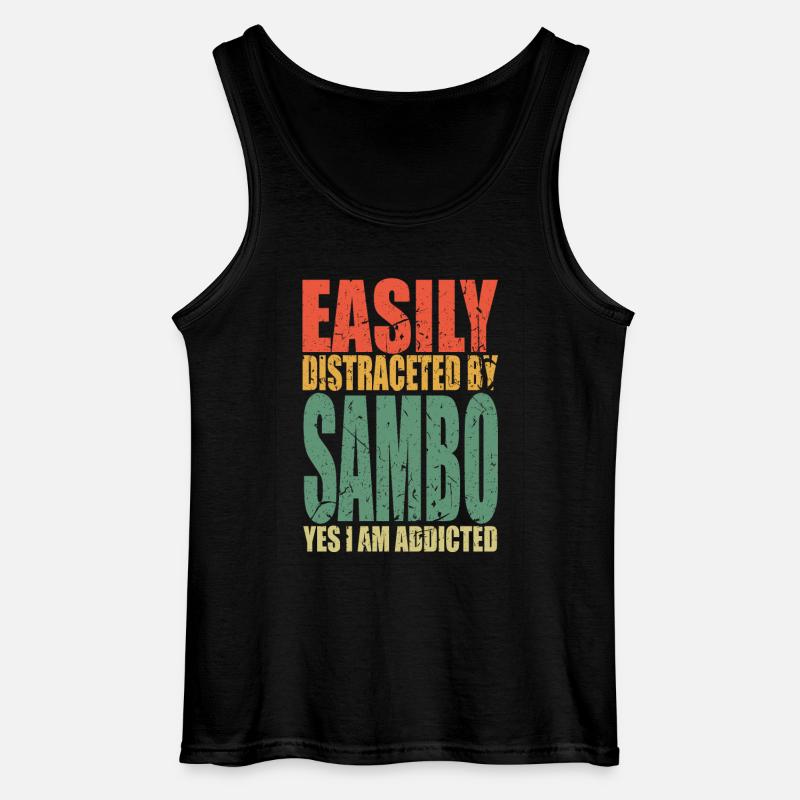 Sambo Spruch lustig - Gildan Männer Tank Top - Schwarz