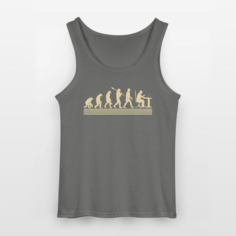 Evolution Des Computerprogrammierers Gildan Männer Tank Top
