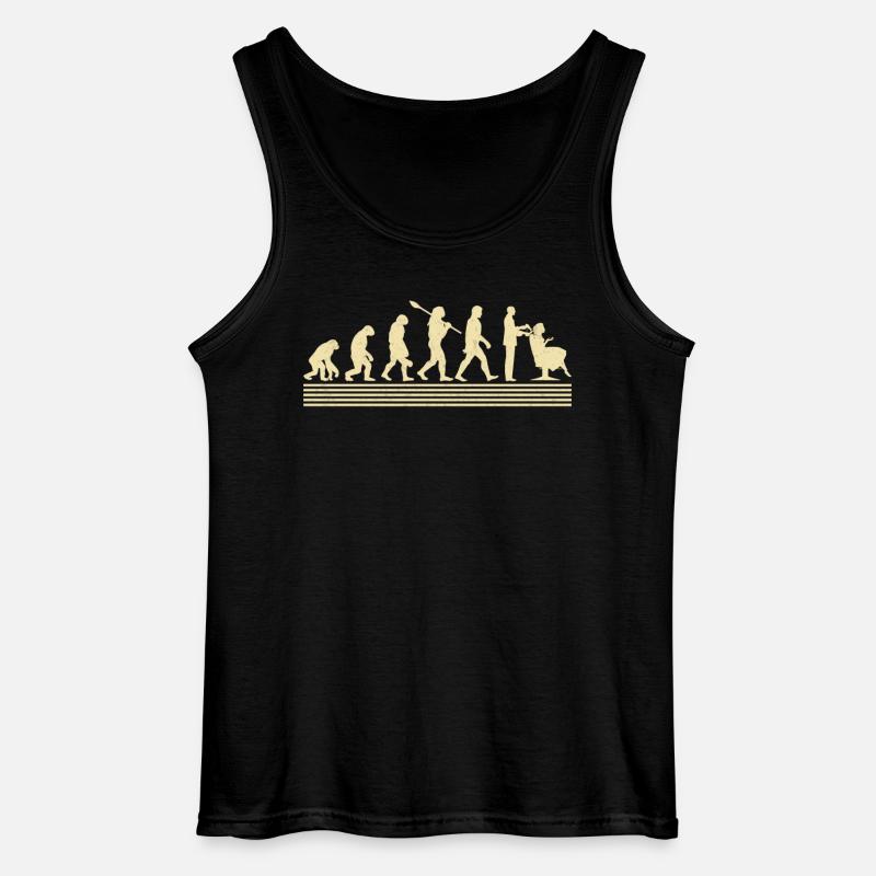 Friseur Evolution - Gildan Männer Tank Top - Schwarz