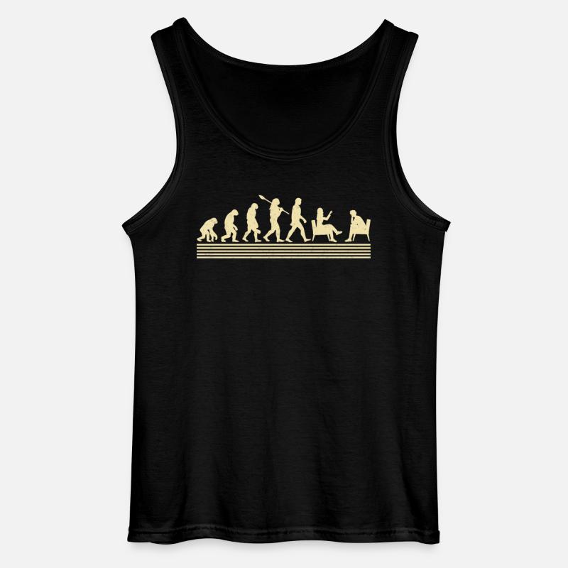 Evolution Des Schulberaters - Gildan Männer Tank Top - Schwarz