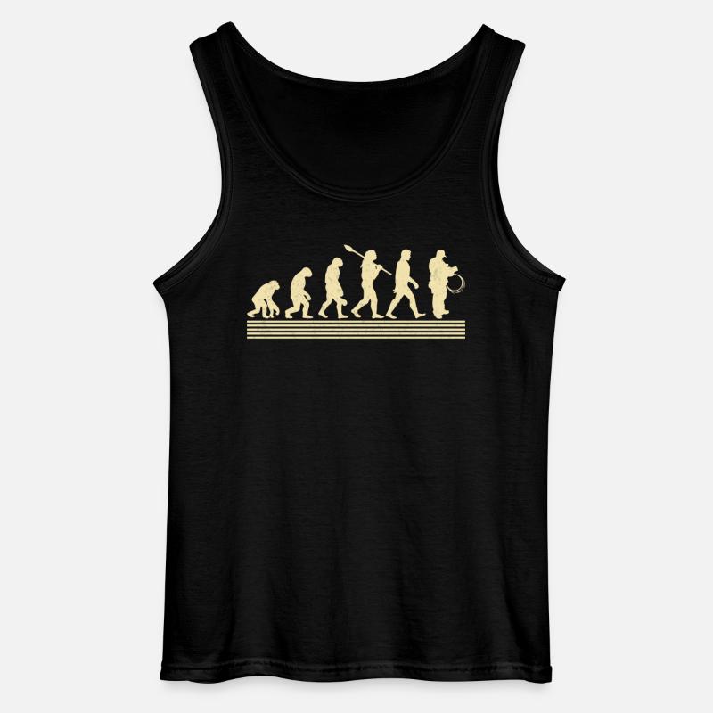 Elektriker-evolution - Gildan Männer Tank Top - Schwarz