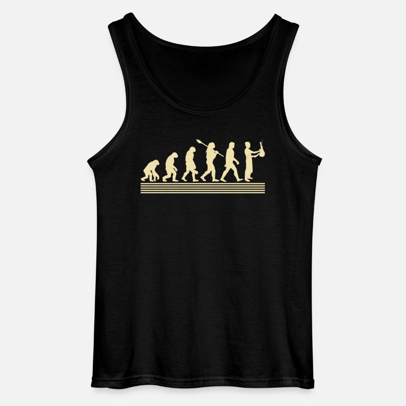 Metzger-evolution - Gildan Männer Tank Top - Schwarz