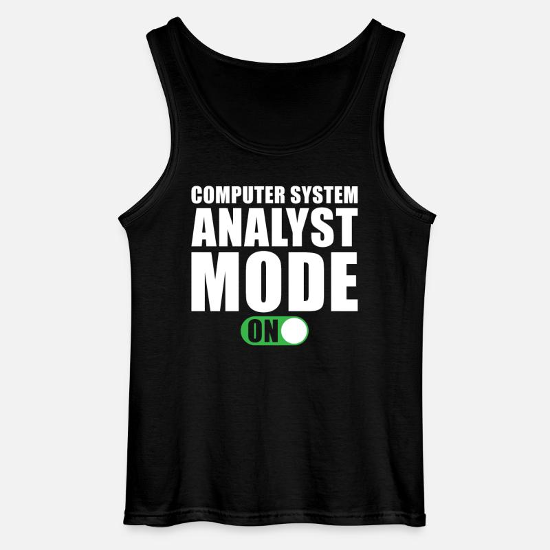 Computer System Analyst Geschenk - Gildan Männer Tank Top - Schwarz