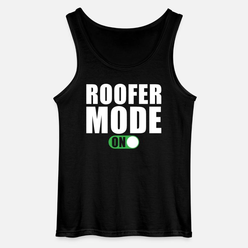 Dachdecker Modus Ein - Gildan Männer Tank Top - Schwarz