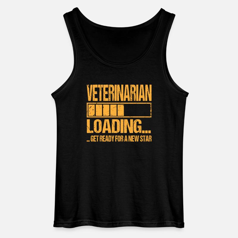 Tierarzt loading Tierarzt Ausbildung - Gildan Männer Tank Top - Schwarz