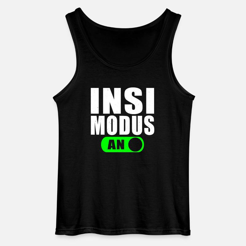 Insi Modus An - Gildan Männer Tank Top - Schwarz