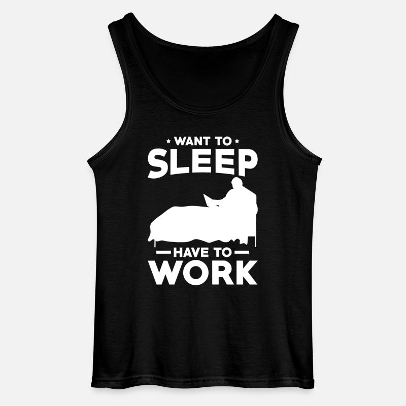 Home Office Spruch - Gildan Männer Tank Top - Schwarz