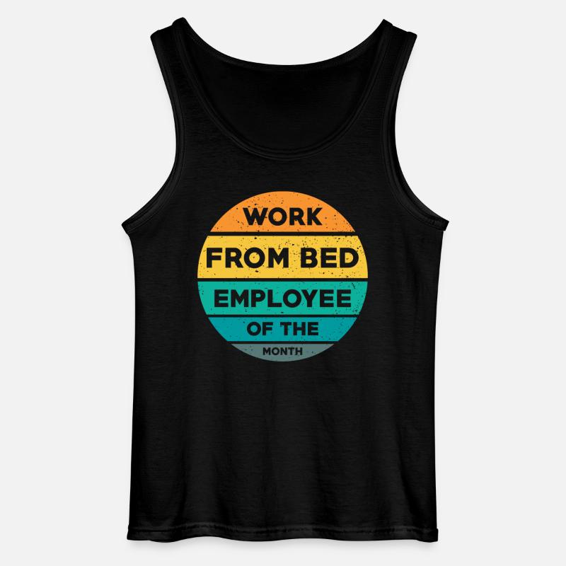 Home Office Spruch - Gildan Männer Tank Top - Schwarz