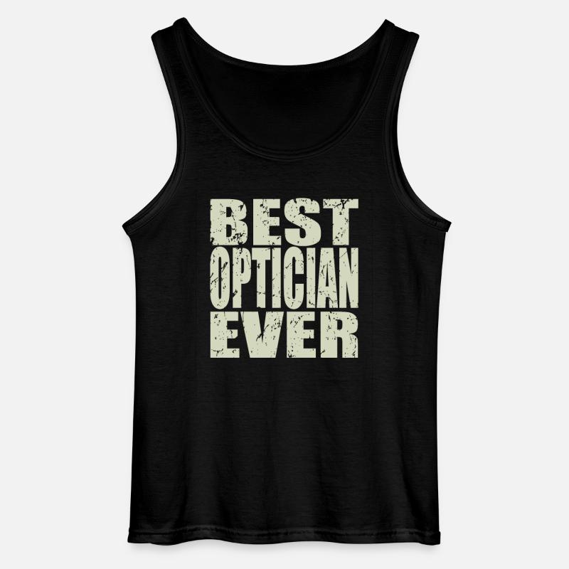 Best Optiker ever Optiker Geschenk - Gildan Männer Tank Top - Schwarz